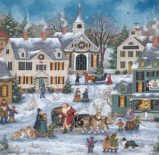 Traditional advent calendar