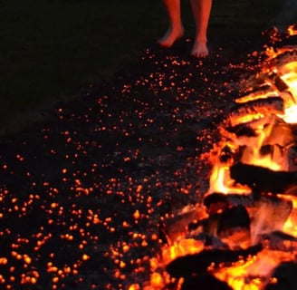 Image of fire walking for Anastenaria