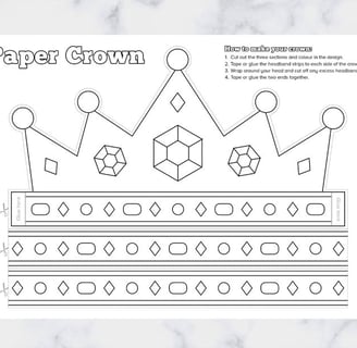 printable template for crown