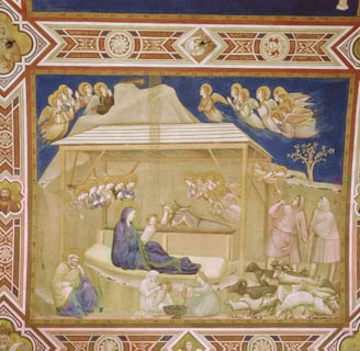 Giotto di Bondone - The Nativity