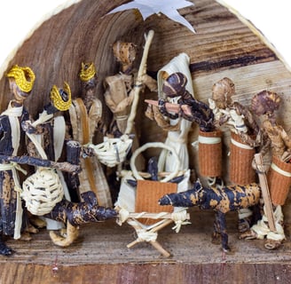 Kenyan nativity set
