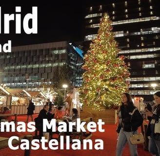360 view of Madrid Christmas markets