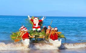 Santa arrives by boat this year