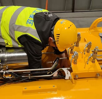 Skilled technician at work