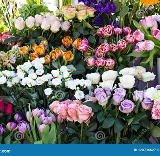 showcasing artifical flower bunch