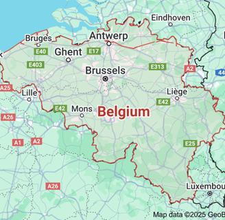 Map of Belgium
