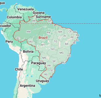 Map of Brazil