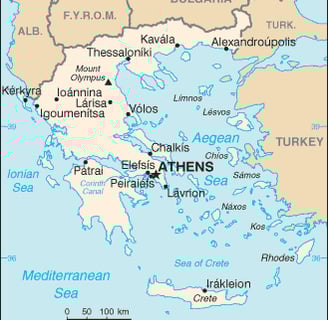 Map of Greece