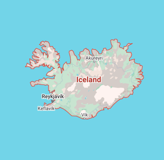 Map of Iceland