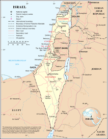Map of Israel