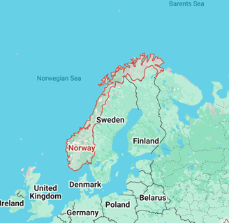Map of Norway