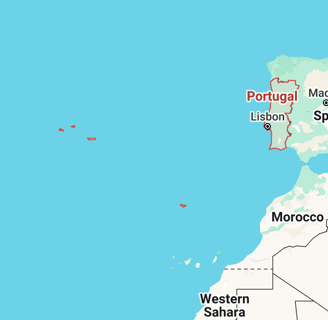Map of Portugal