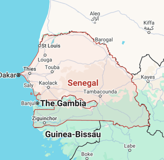 Map of Senegal