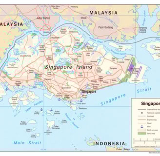 Map of Singapore