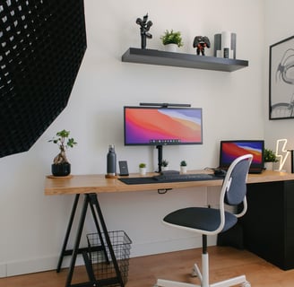 Minimalist and Stylish Office Workspace