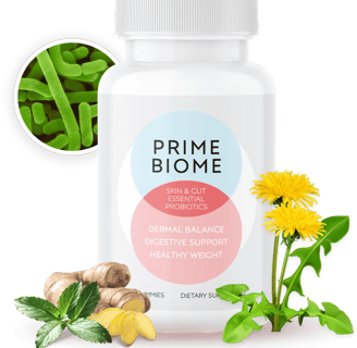 Prime Biome natural probiotic supplement for gut health and vitality