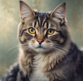 white and gray cat