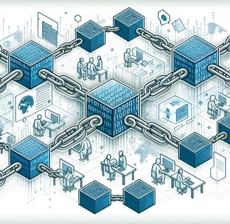 ilustracao da blockchain