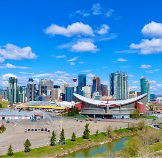 Calgary Skyline from Scotsman Hill