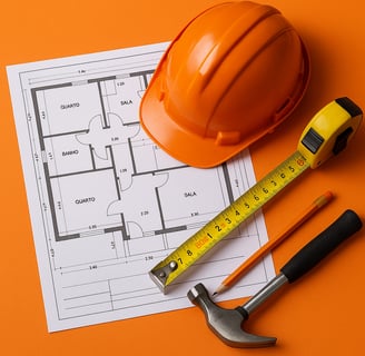 a construction worker's tools on a table