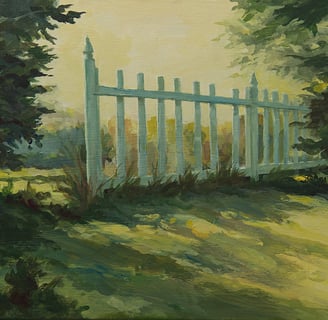 "Good Neighbors" Acrylic on Canvas $950