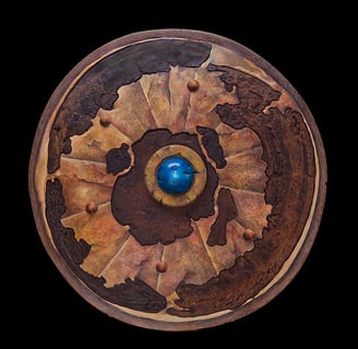 "Hector's Shield" Colored Pencil on Hydrostone $875