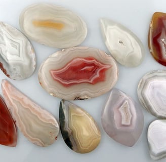 designer cabochons hand cut agate cabochons in bright colours 