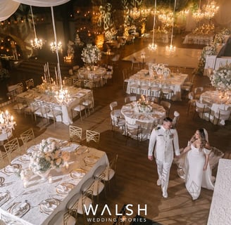 Antigua Guatemala wedding photographer- bride and groom and party set up