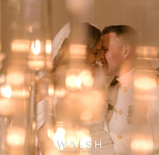 Antigua Guatemala wedding photographer- bride and groom through candles