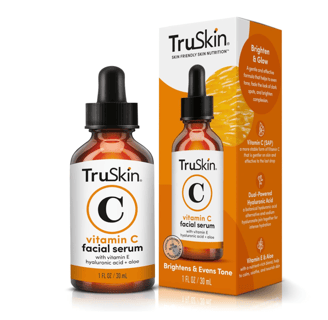 TruSkin Vitamin C Facial Serum bottle with orange label