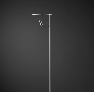 Lámpara de pie NUA con diseño minimalista y luz direccional, ideal para lectura