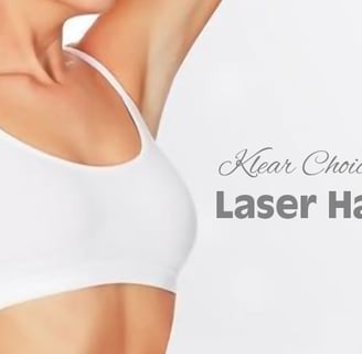 a woman hair free smooth skin laser treatment