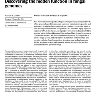Discovering the hidden function in fungal genomes