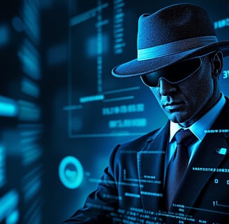 Cyber investigator getting ready to assist client