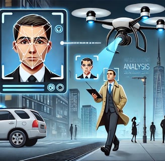 a man in a suit and tie is flying a drone