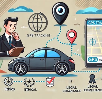a man in a suit and tie doing gps analysis 
