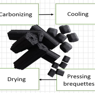 briquetting step