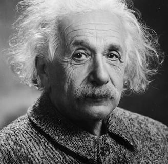 Imagen de Albert Einstein por su frase "El interés compuesto es la octava maravilla del mundo"  