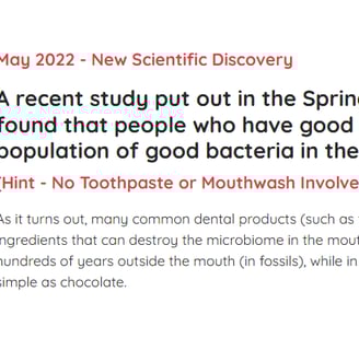 May 2022 - new scientific discovery
