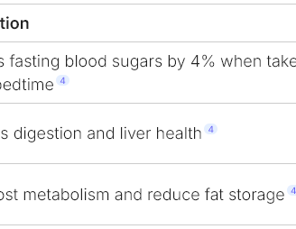 a table with a list of the top ten health benefits of a healthy diet