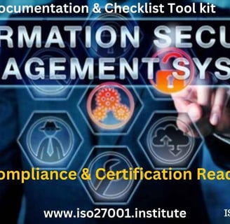 ISO 27001 Documentation + ISO 27001 Audit Compliance Checklists | ISO 27001 Tool Kit