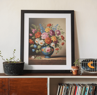 baroque inspired flower vase 