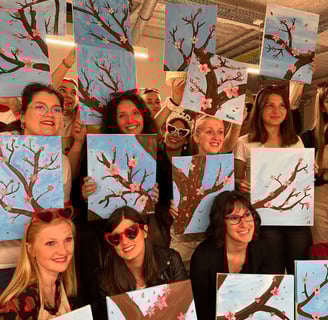 Atelier peinture EVJF à Strasbourg entre copines