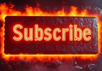 a sign that says subscribe on fire