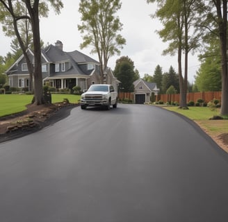quality paving service on a residential driveway
