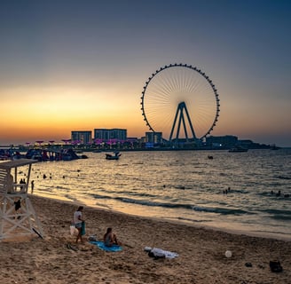 jbr beach: dubai itinerary