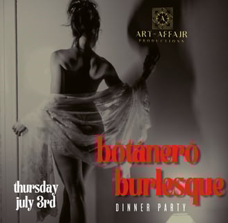 Burlesque - dinner party - Dinner and a show - live entertainment