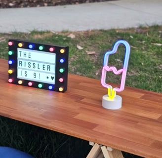 teepee picnic table rissler theme with balloon garland
