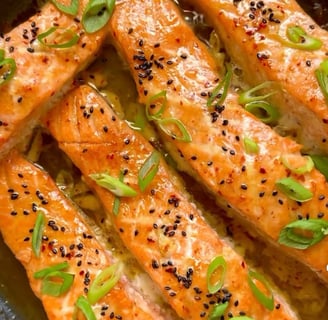 honey glazed salmon best dish in the world