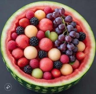 Freshly cut watermelon juice